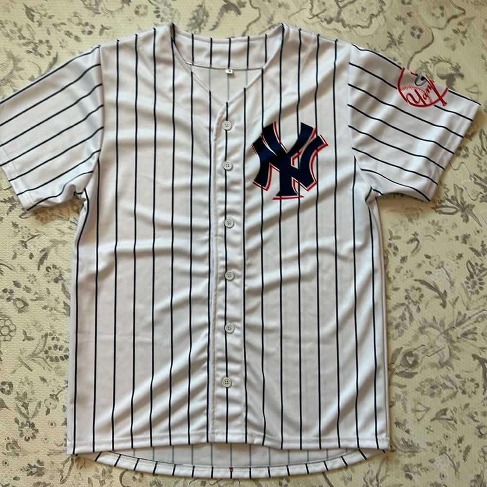 NY Pinstripe Sublimated Baseball Jersey